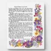 Mean Moeder Plaque Fotoplaat (Voorkant)