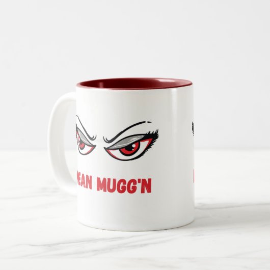 Mean Mugg'n Coffee Cup Tweekleurige Koffiemok (Voorkant links)