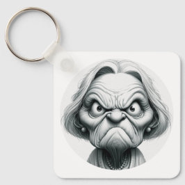 "Mean Nancy" Aluminum Keychain