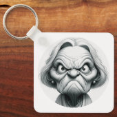 "Mean Nancy" Aluminum Keychain (Voorkant)