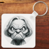 "Mean Nancy" Aluminum Keychain (Achterkant)