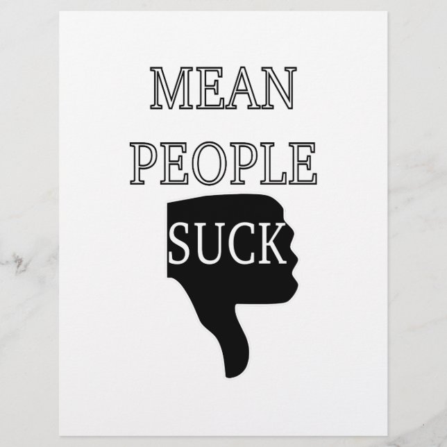 Mean People Suck (Voorkant)