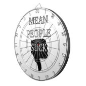 Mean People Suck Dartbord (Voorkant Rechts)