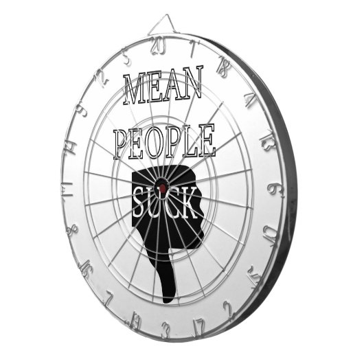 Mean People Suck Dartbord (Voorkant Rechts)
