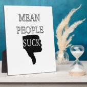 Mean People Suck Fotoplaat (Zijkant)