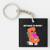 mean puppet boss - Get back to work ! Sleutelhanger (Voorkant)