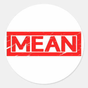 Mean Stamp Ronde Sticker
