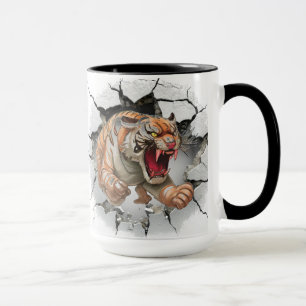 Mean Tiger achtergrond Mok