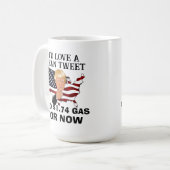 Mean tweet troef, grappig Republikeins politiek 20 Koffiemok (Voorkant links)