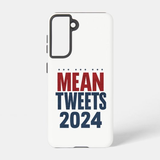 Mean Tweets 2024 Grappige verkiezing Trump Samsung Galaxy Hoesje (Achterkant)