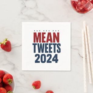 Mean Tweets 2024 Grappige verkiezing Trump Servet