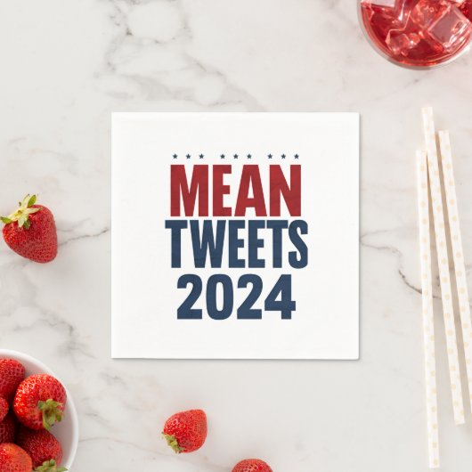 Mean Tweets 2024 Grappige verkiezing Trump Servet (Insitu)