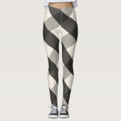 MeanClique Argyle Black Leggings (Voorkant)