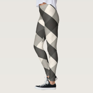MeanClique Argyle Black Leggings