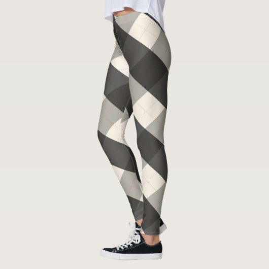 MeanClique Argyle Black Leggings (Links)