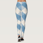 MeanClique Argyle Blue Leggings (Achterkant)