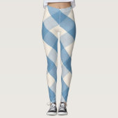 MeanClique Argyle Blue Leggings (Voorkant)