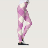MeanClique Argyle Paars Leggings (Rechts)