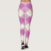 MeanClique Argyle Paars Leggings (Achterkant)