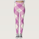 MeanClique Argyle Paars Leggings (Voorkant)