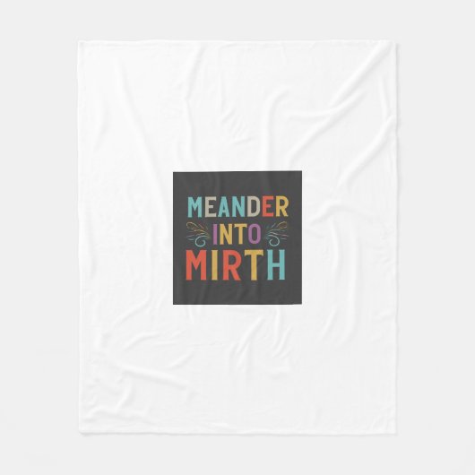 "Meander in de Mirth Fleece Deken (Voorkant)
