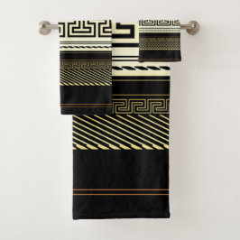 Meander Line Art Bad Handdoek