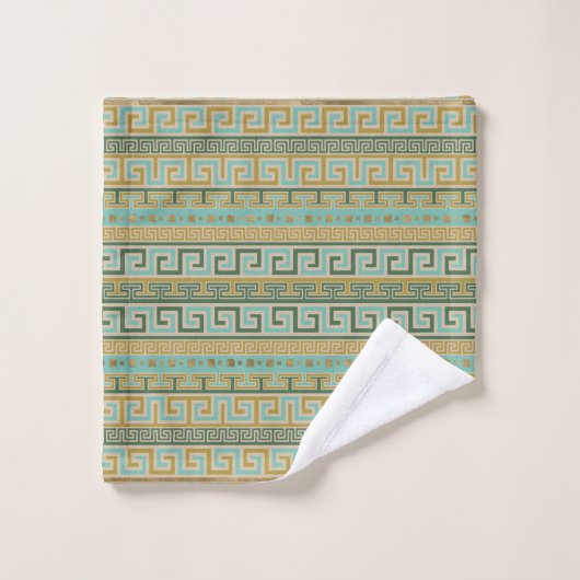 Meander Pattern - Griekse sleutelversiering #2 Bad Handdoek (Wasdoekje)