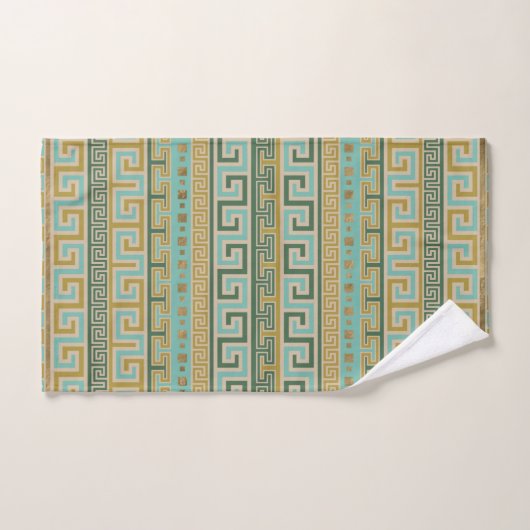 Meander Pattern - Griekse sleutelversiering #2 Bad Handdoek (Handdoek)