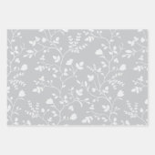 Meandering Florals Gentle Muted Botanicals Inpakpapier Vel (Voorkant 2)