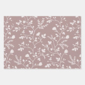 Meandering Florals Gentle Muted Botanicals Inpakpapier Vel (Voorkant)