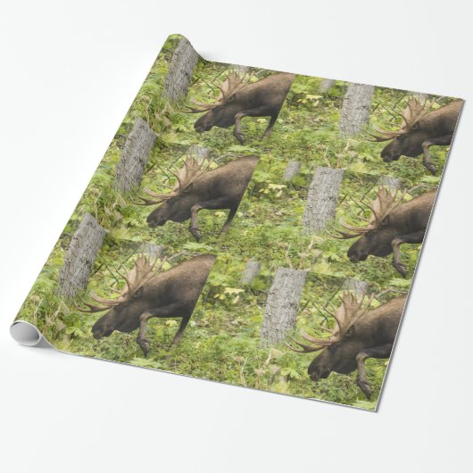 Meandering Moose Cadeaupapier (Uitgerold)