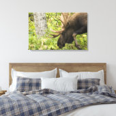 Meandering Moose Canvas Afdruk (Insitu (Slaapkamer))