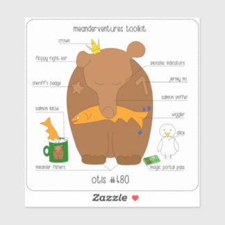 Meanderventures Toolkit No. 480 Otis Sticker