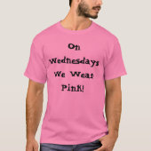 MeanGirls "Woensdag We Draag Roze" shirt voor mann (Voorkant)
