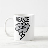 Meanie Cloud Lightning Funny  Koffiemok (Links)