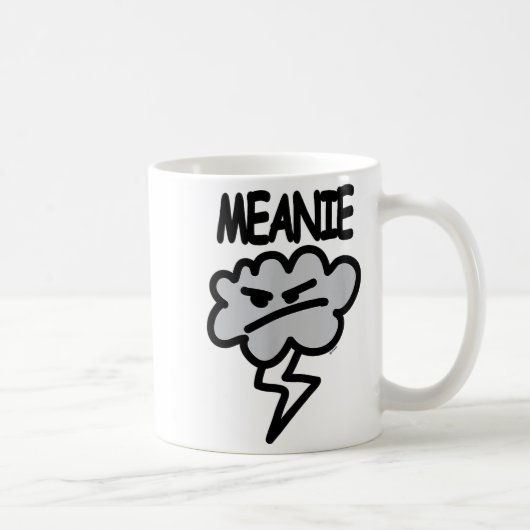 Meanie Cloud Lightning Funny  Koffiemok (Rechts)
