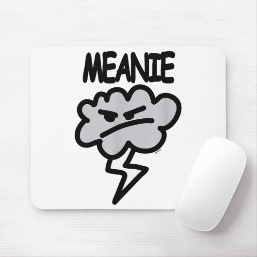 Meanie Cloud Lightning Funny  Muismat (Met muis)