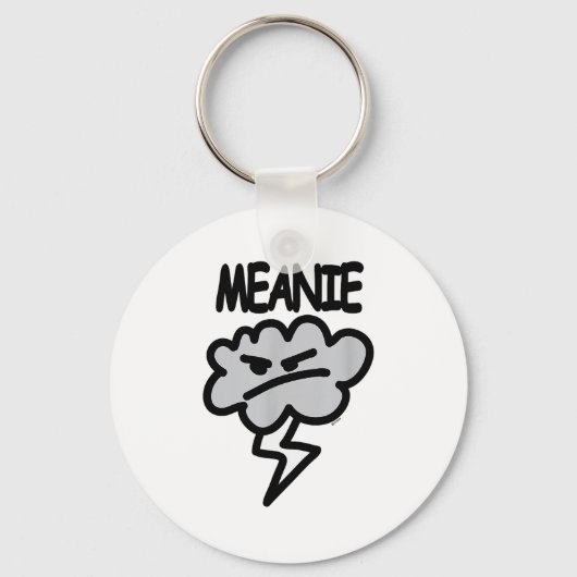 Meanie Cloud Lightning Funny  Sleutelhanger (Voorkant)