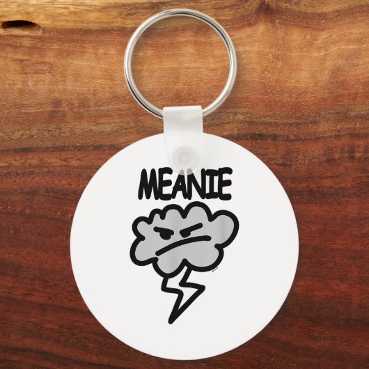 Meanie Cloud Lightning Funny  Sleutelhanger (Voorkant)