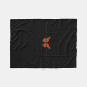Meaningful The Only Orange Monarch I Want Butterfl Fleece Deken (Voorkant (Horizontaal))