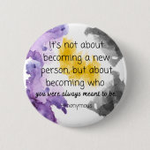 Means om niet-Binaire Button van de Pride Kleur te (Voorkant)