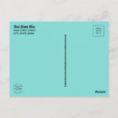 Means om te worden uitgebroed en garnalen briefkaart (Achterkant)