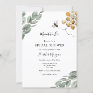 Means voor Eucalyptus Bridal Shower Kaart