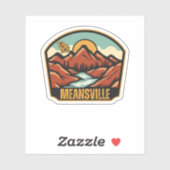 Meansville, Georgia Sticker (Vel)