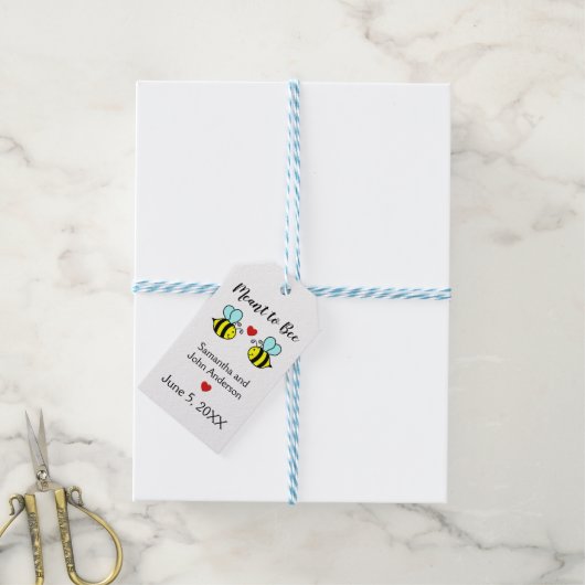 Meant the Bee - Cadeaubijslage Cadeaulabel (Met Touw)