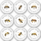 Meant to be Mini Honey Jar Bee Wedding Sticker (Voorkant)