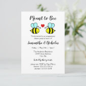 Meant to Bee - 3x5 Verloving Uitnodiging voor het (Staand voorkant)