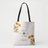 Meant to Bee Bride Canvas tas (Voorkant)