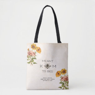Meant to Bee Bride Canvas tas