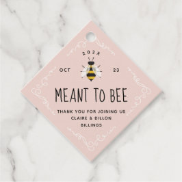 Meant to bee Honey Wedding Favor Label